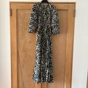 Solace London Plissé-Crepe Gown